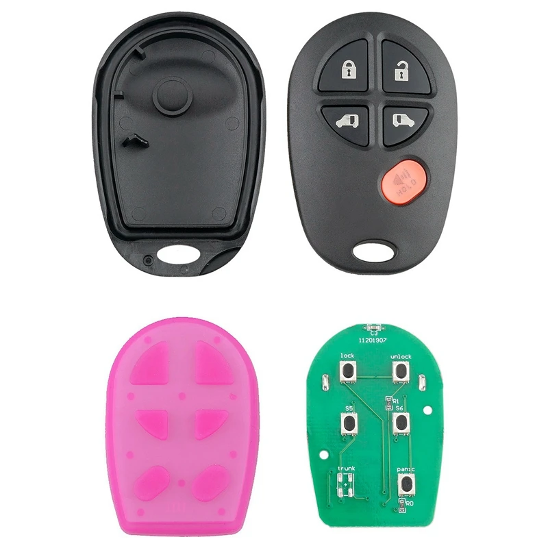 

Car Smart Remote Key 5 Buttons Car Key Fob Fit for Toyota Sienna 2009-2016 315MHZ GQ43VT20T