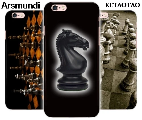 KETAOTAO Chess Dark Horse Rubber Plastic Phone Cases for iPhone 4S 5C 5S 6S 7 8 XR XS Max PLUS Case Soft TPU Silicone |