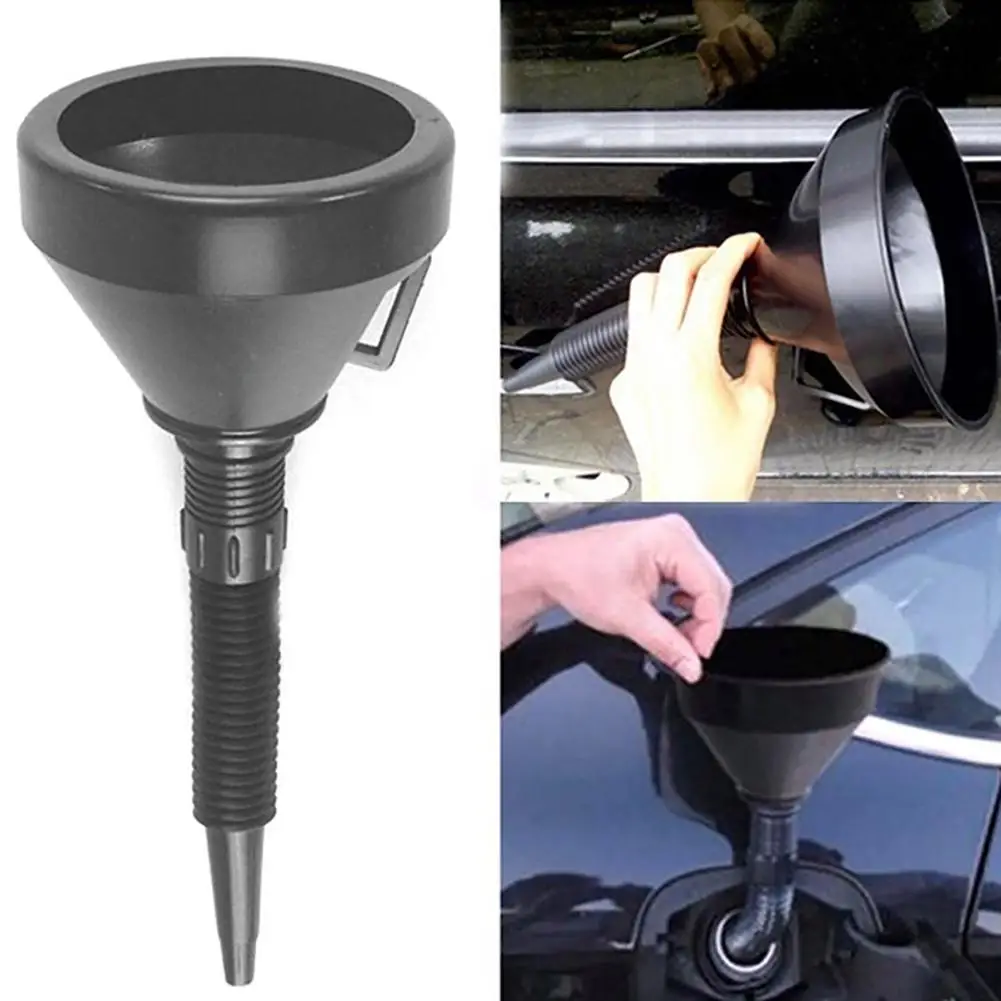 Plastic Flexible Funnel Can Spout for  Car Vehicle Motorcycle  funnel engine Car Oil Petrol Fuel Gasoline afbeelding