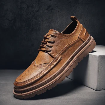 

Sneakers Genuine Leather Men Casual Shoes outdoor Brand Mens outdoor Loafers Moccasins Breathable Lace Up Black Driving Shoes s5