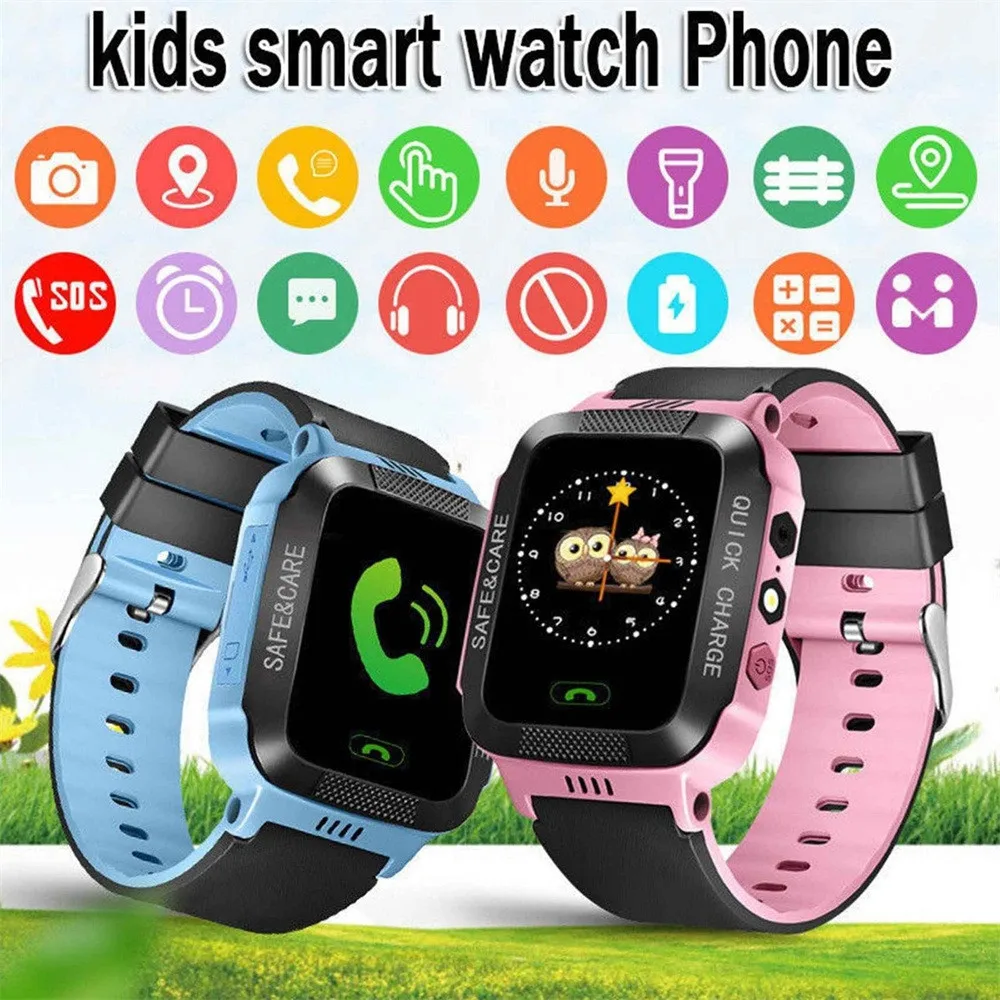 

Children Smartwatch Russian English Smart Electronics Watch Q528 with GPS Locator Screen Tracker SOS Passometer Message Reminder Push Message For Kids Boys Girls Wristwatch