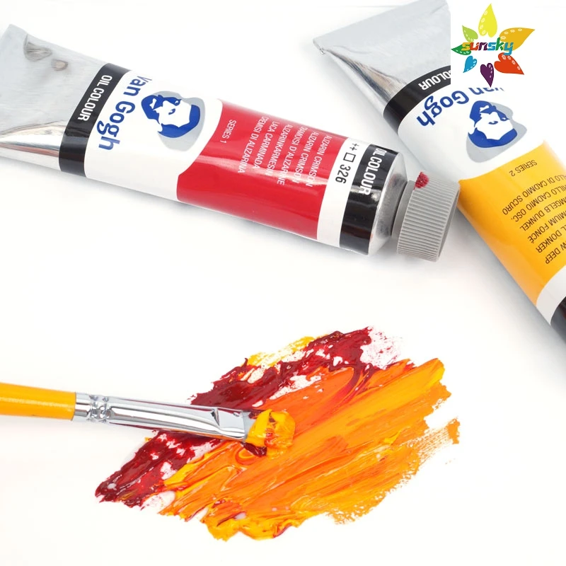 Original Holland Van Gogh High quality Artist's Oil color pigment Bright colors single tubular 40 ml 66 colors Self selected