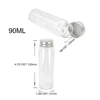 12 pcs 37x120 mm 90ml Aluminum Screw Cap Candy Bottles Wishing Stars Glass Bottles Decorative Jars Decorative Glass Containers 1