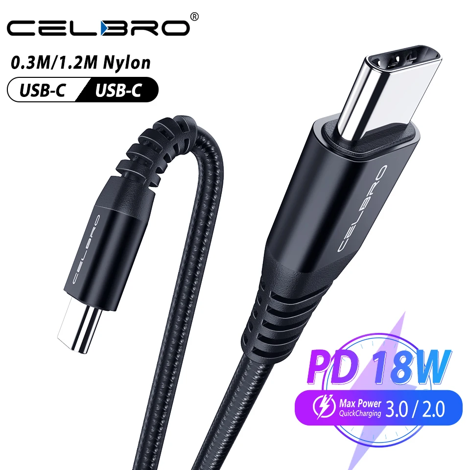 USB кабель для быстрой зарядки 4 0 QC 3 PD телефон C к 60 Вт Быстрая зарядка Тип c type Samsung S20