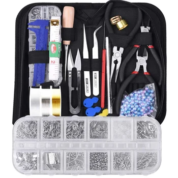 

Jewelry Making Tools with Jewelry Making Supplies Kit, Jewelry Wires and Jewelry Findings for Jewelry Repair and Beading