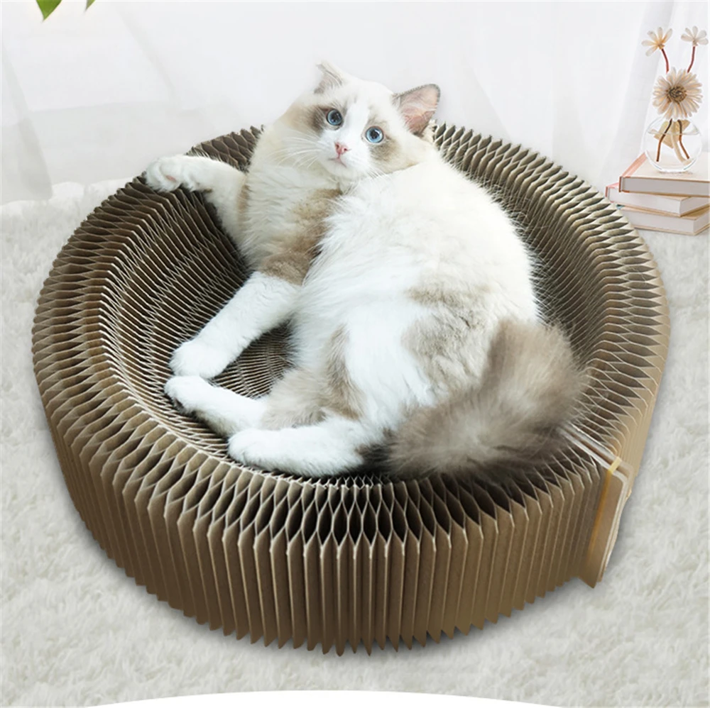 Складная кровать для кошек Когтеточка из гофрированной бумаги различные