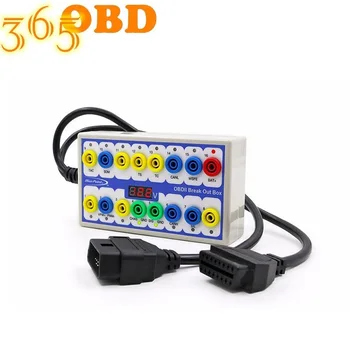 

Newly Auto Car OBD 2 Break Out Box OBD2 Breakout Box OBD OBDII Protocol Detector Diagnostic Connector Detector