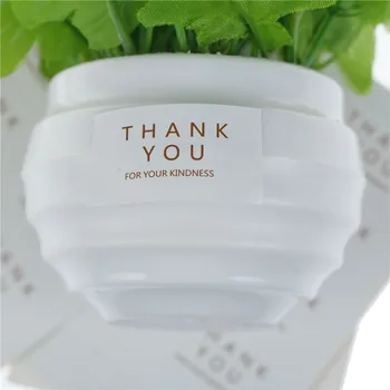 

80Pcs/Lot Thank You For Your Kindness Hand Made Cake Sealing Label Kraft Sticker Baking DIY Work Gift Stickers 4*2.3cm