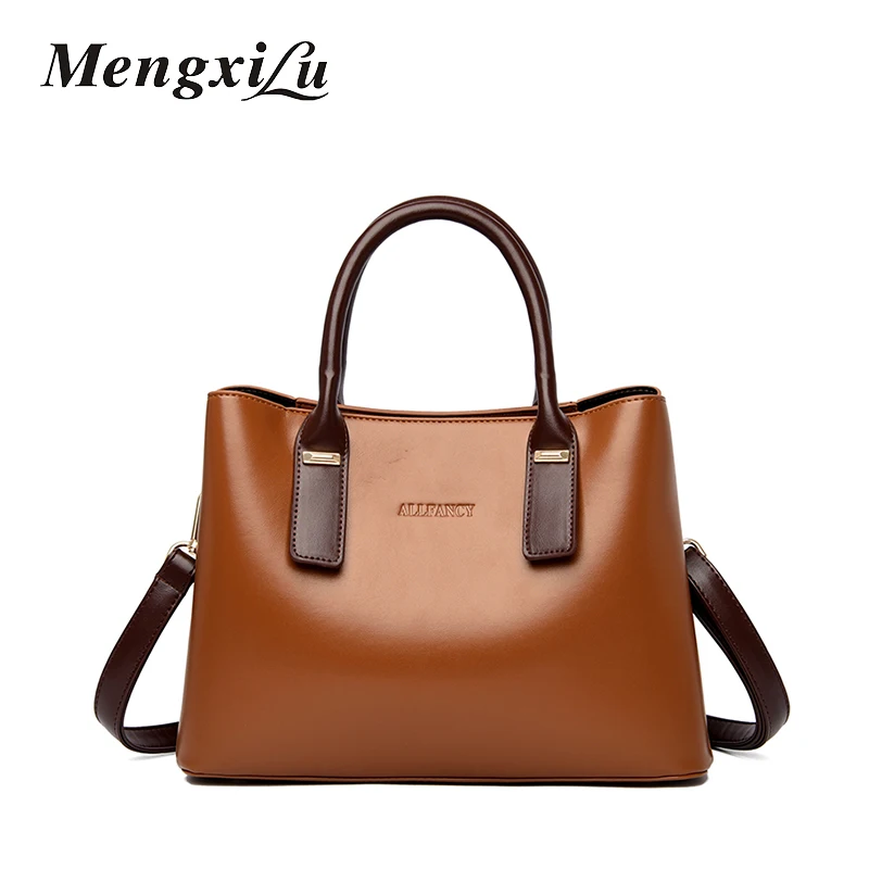 

Women Leather Handbags High-end Women Handbag Trendy joker Messenger Bag Large capacity Shoulder Bag Handbags Pouch High Quality