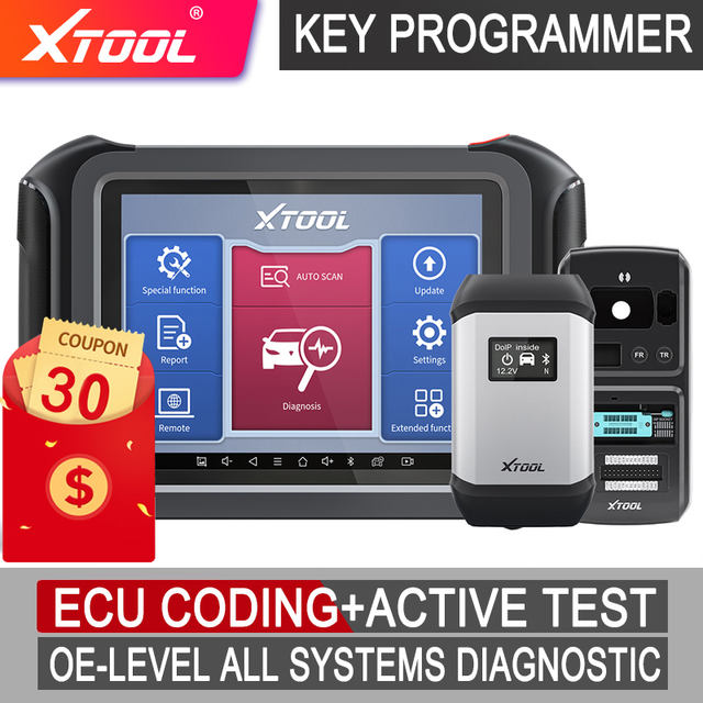 2022 XTOOL Newest Key Programmer IMMO X100 Max with ECU Coding ...