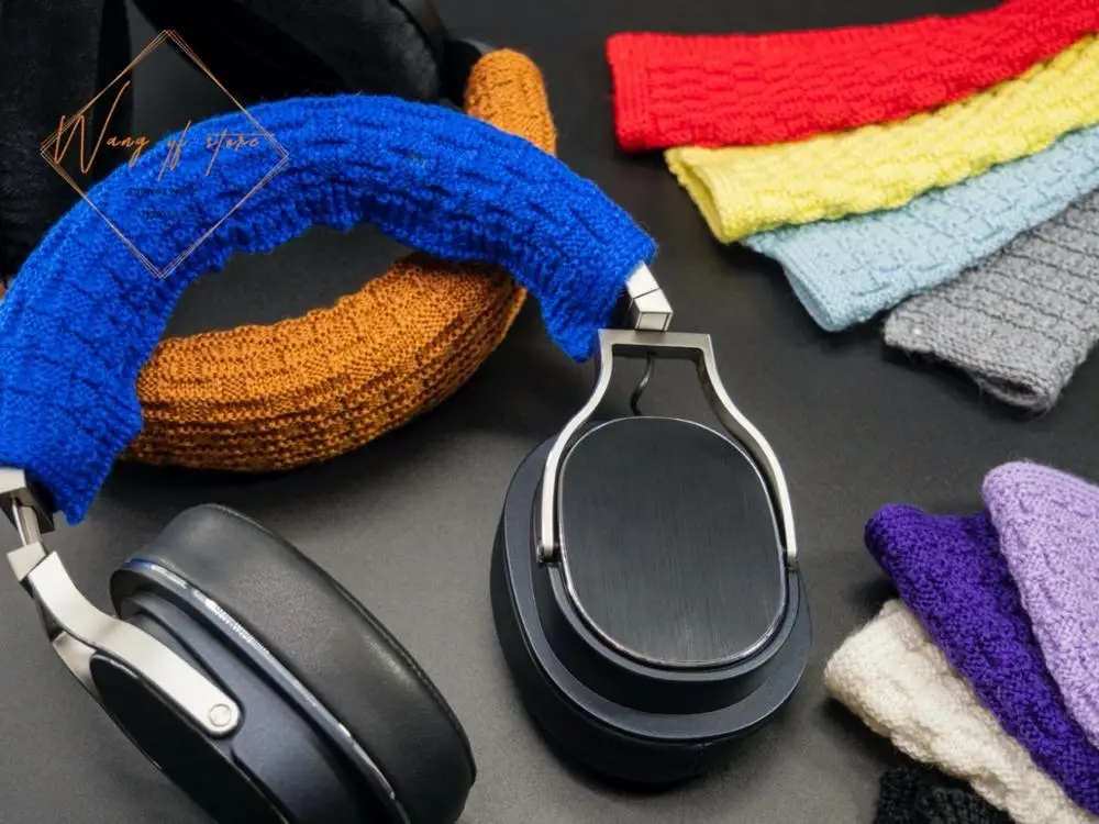 Pure Wool Hand made Headband Cushion Top Head Pads For On Ear Over Ear Headphone 10cm x 20cm Size