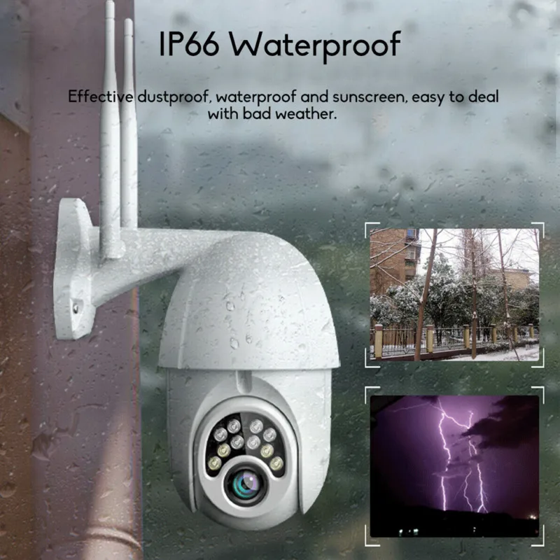 

5X Zoom Outdoor Waterproof PTZ Pan Tilt 1080P Security IP IR Camera Night Vision