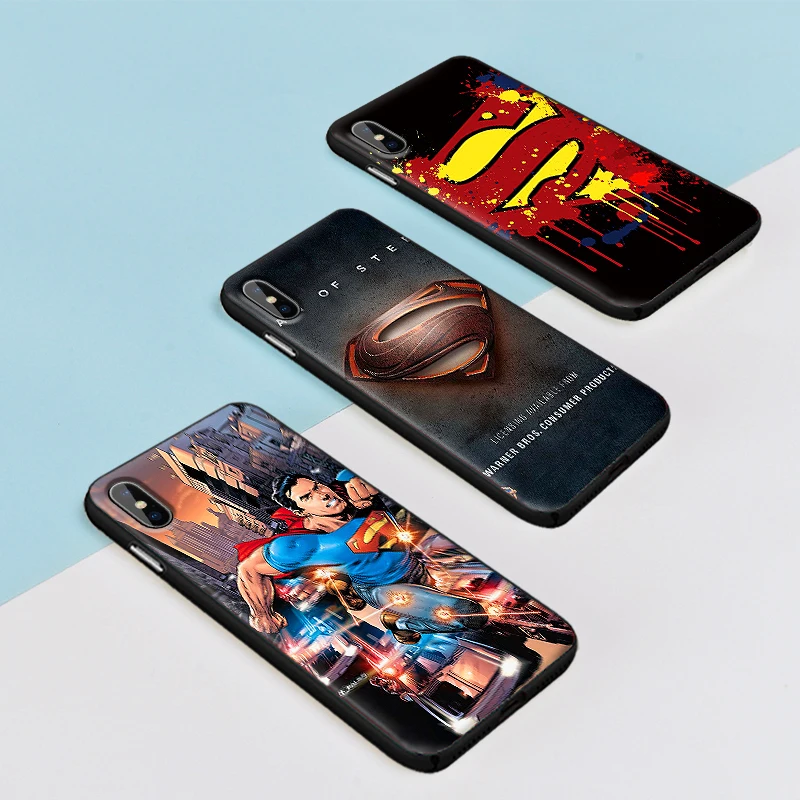 

Cool Shockproof Phone Case For Xiaomi Redmi pro 5 6 8 K20 Pro 7 Note 4X 5A GO 7A soft TPU Back Black Cover Superman Shell Coque