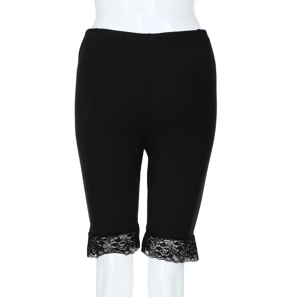 Плюс размер высокая талия шорты для женщин летние обтягивающие шорты тонкие фитнес Сексуальные черные шорты стрейч эластичные спортивные треники 5xl