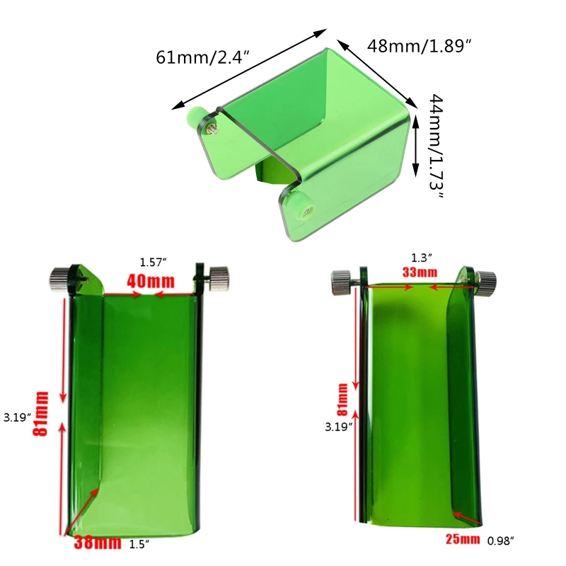 Practical Safety Protective Cover 33mm 40mm 60mm Goggles Protective Eyes 190-540nm