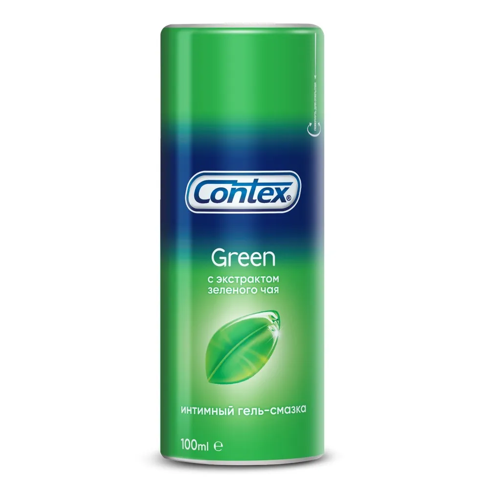 Интимная гель-смазка CONTEX Green с антиоксидантами 100мл | Красота и здоровье