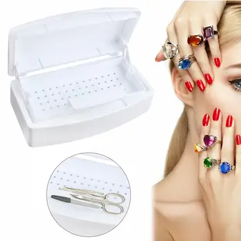 

Profession Nail Sterilizer Tray Disinfection Box Salon Nail Art Nail Manicure Equipment Tools Cleaner Sanitize Set Box