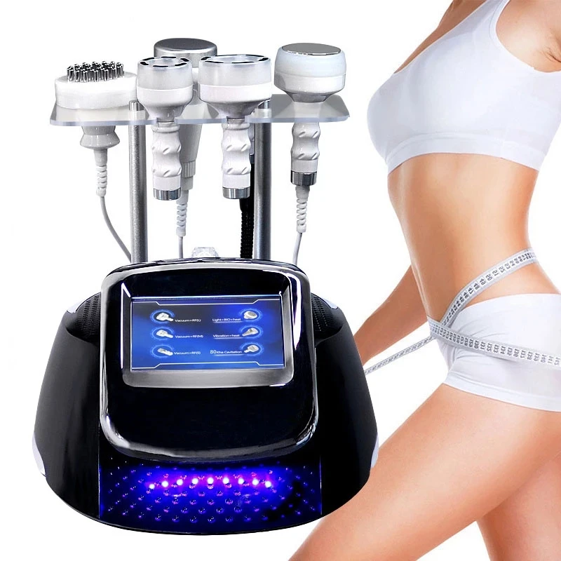 5D 6 in1 Ultrasound Cavitation RF Ultrasonic Vacuum Slimming Radio Frequency Massager Skin Care Device Health Machine | Бытовая техника