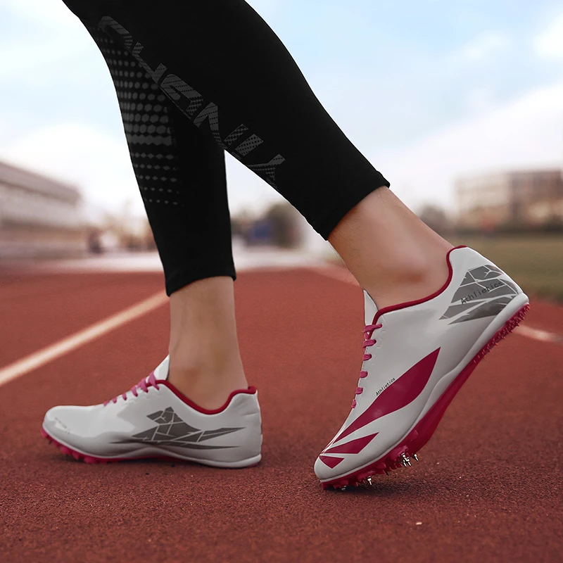 Мужские и женские спортивные кроссовки с шипами, обувь для занятий атлетикой, кроссовки для бега, унисекс, обувь для трекинга, похода, прыжков, Размеры 35-45