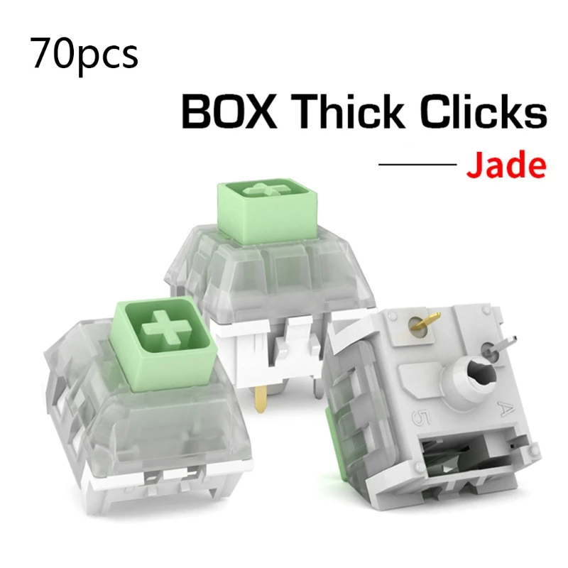 Kailh Box Thick Click Navy Blue Jade Switches RGB SMD 3pin Switch IP56WaterproofMice