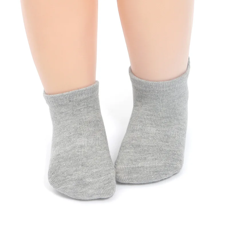 6 пара/лот, зимние носки для малышей хлопковые носки-тапочки для малышей короткие носки для мальчиков и девочек Нескользящие носки для малышей