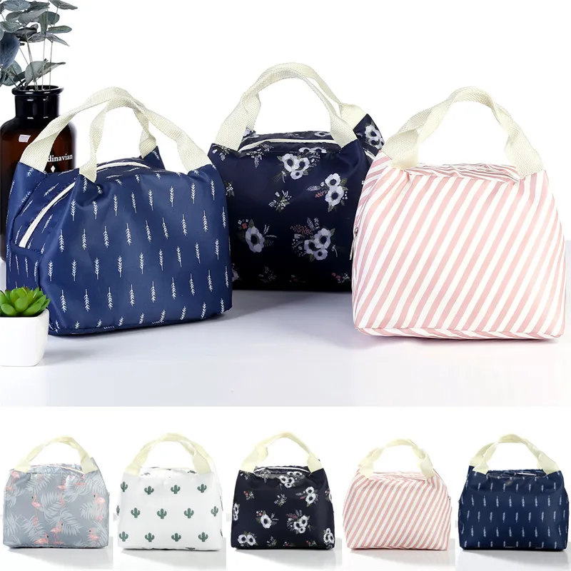 Hot Lunch Bag Insulated Thermal Cool Bags Picnic Food Box Built in Aluminium Foil | Багаж и сумки