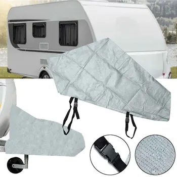 

Durable A Frame RV Accessories Universal Non Woven Caravan Tow Hitch Cover With Buckle Portable Waterproof Dustproof Truck Home