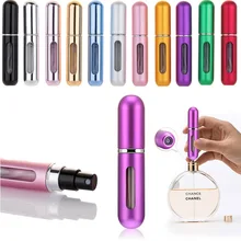 Портативный 5 мл дорожный мини-контейнер алюминиевый многоразовый парфюм пустая бутылочка с распылителем косметические контейнеры флакон для духов