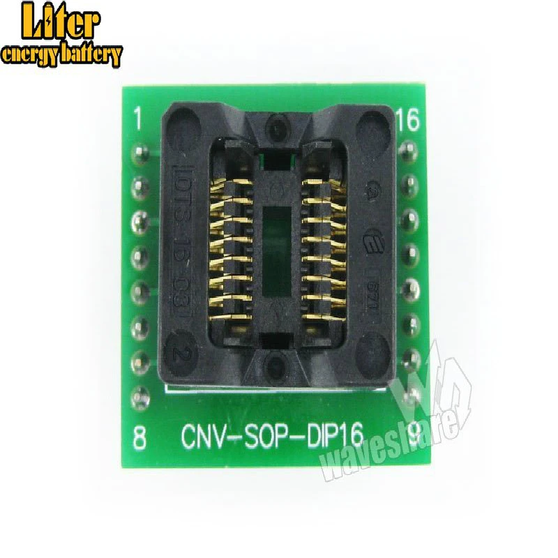 SOP16 к DIP16(A) IC тестовое гнездо адаптера программирования для SOP16 SO16 SOIC16