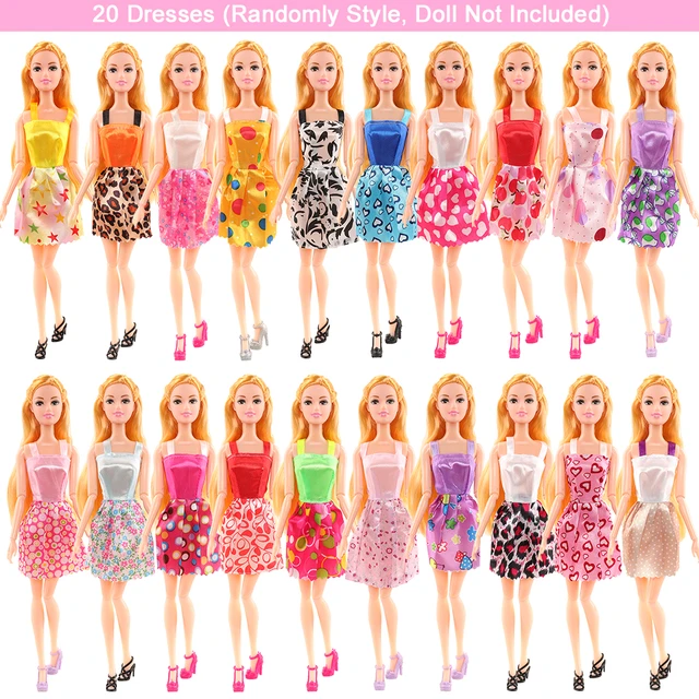 ファッション人形アクセサリー毎日の服105アイテム/セット = 20ドレス