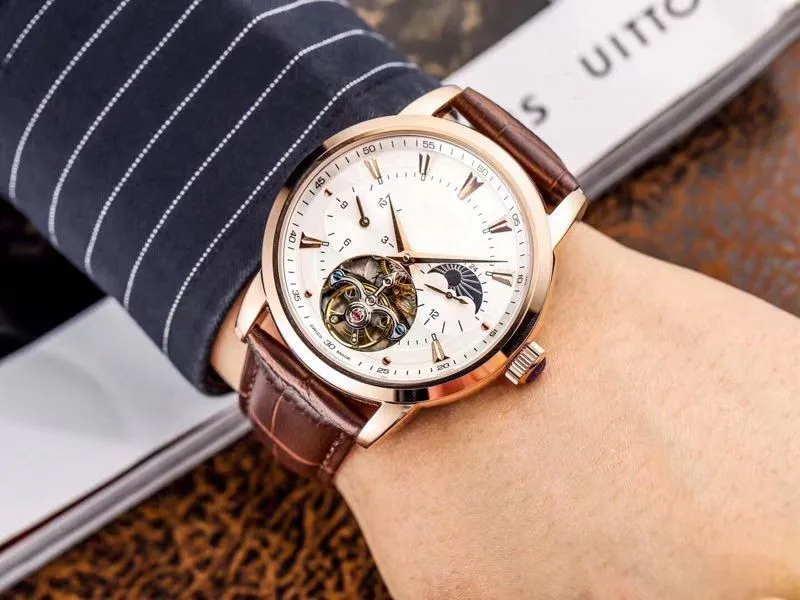WG1063 мужские часы Топ бренд подиум роскошный европейский дизайн автоматические механические часы