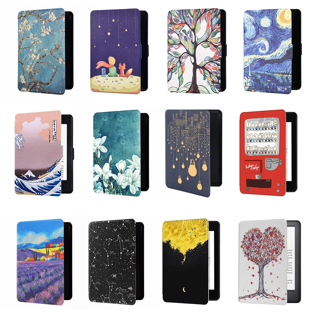 For Amazon Kindle Paperwhite Case Smart Cover For Kindle 10th Hard Case For Kindle Paperwhite 4 3 2 Print Cover For Kindle 8th Tablets E Books Case Aliexpress