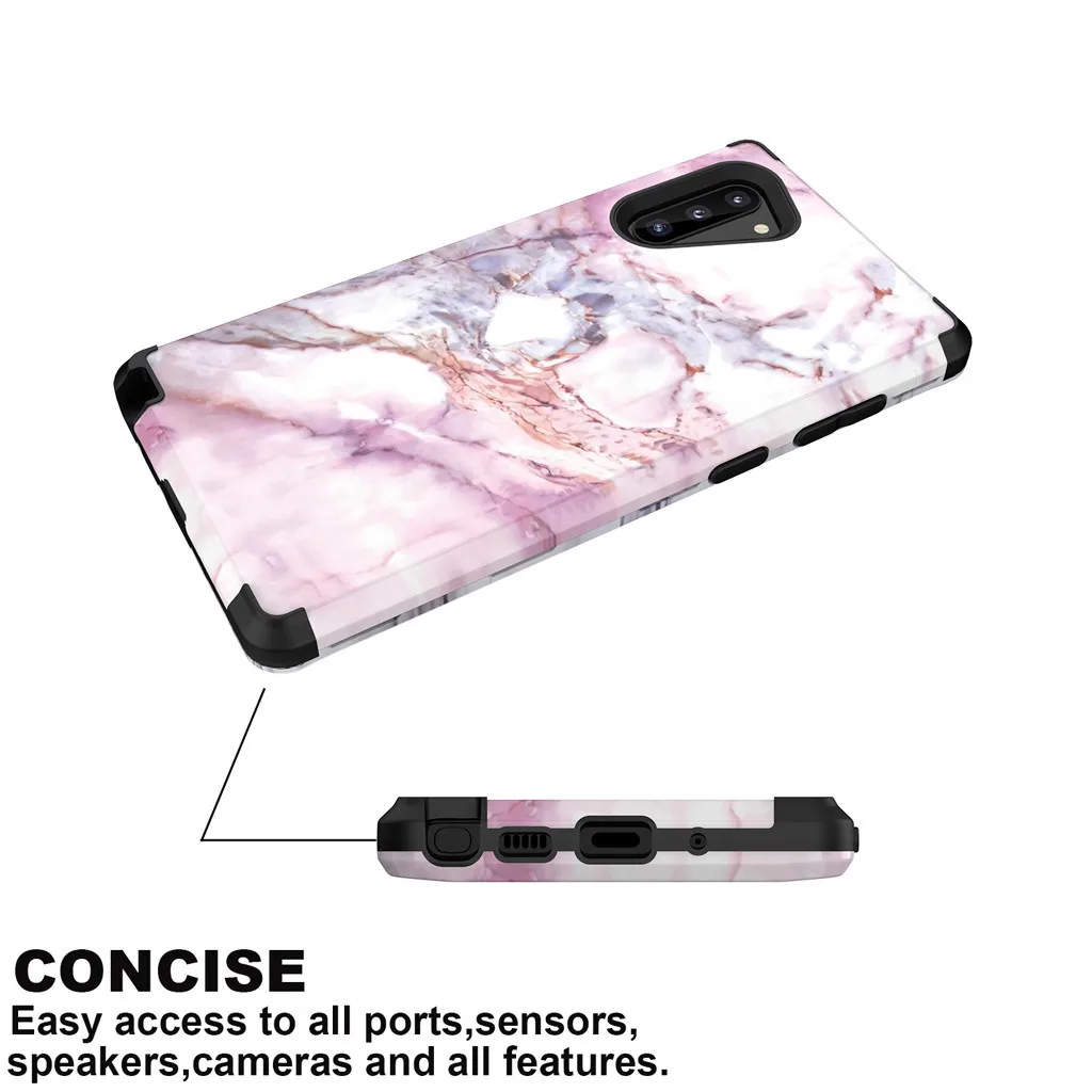 For Samsung Galaxy Note10 Luxury Marble Soft TPU Phone Case Ultra Thin silicone rubber scratch-resistant Phone Cases