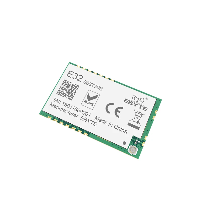E32-868T30S SX1276 LoRa передатчик и приемник дальнего радиуса действия SX1278 868 МГц 1 Вт SMD беспроводной приемопередатчик 868 МГц SMD отверстие для штампа