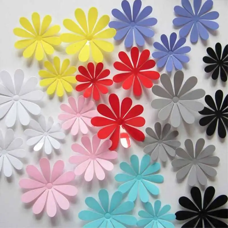 3D лепесток наклейки на стену Спальня детский сад ТВ фоне кирпичной стены съемные