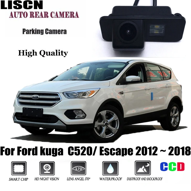 Камера заднего вида для Ford kuga C520 камера ночного видения номерного знака CCD с