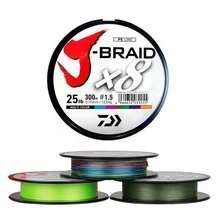  J-BRAID GRAND Original 8 Braided Fishing Line Length 150M 300M 10-60lb PE Line Fishing Tackle Braided Line Made in Japan Lines 