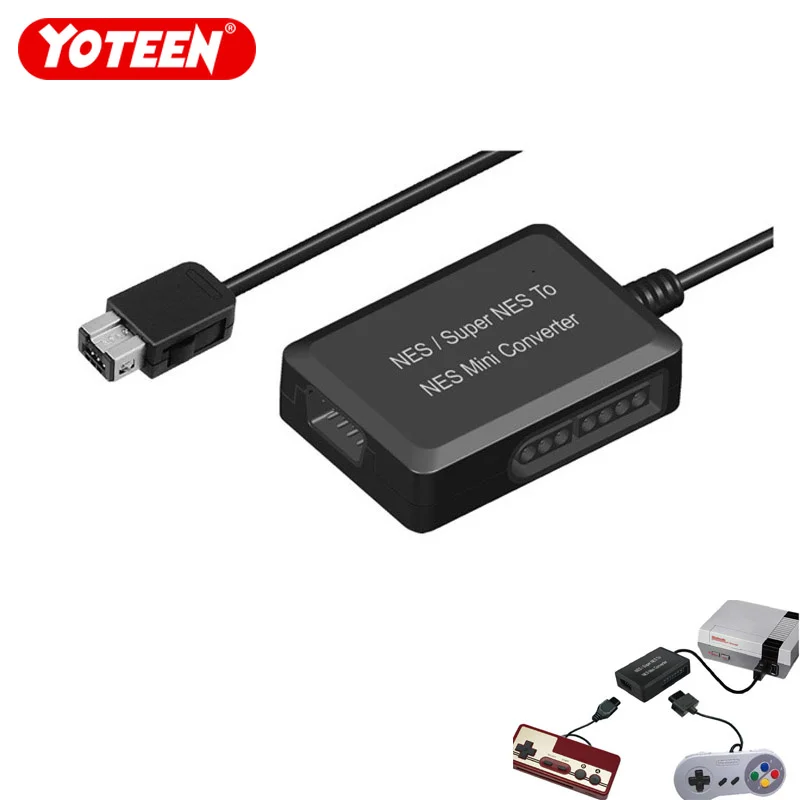 

Adapter for NES/ Super NES To NES Mini Converter for SFC/FC9/SNES Controller Accessories TURBO Function Plug & Play