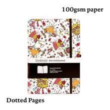 

Dazzle A5 Dotted Grid Bullet Notebook Travel Journal Hardcover 100gsm Planner Diary