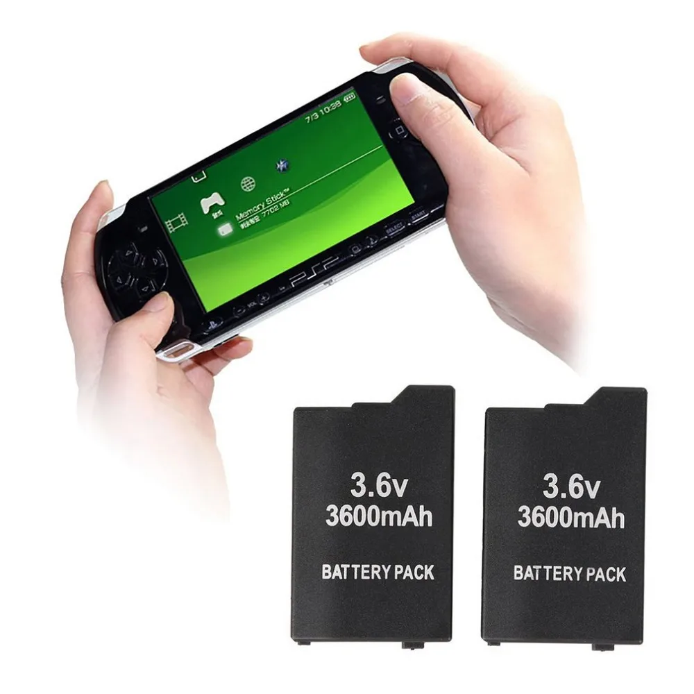 

REPLACEMENT SLIM EXTENDED BATTERY SET+BLACK DOOR COVER FOR SONY PSP 2000 3000