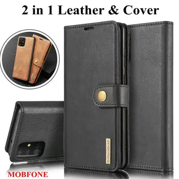 

2 in 1 Cover For Samsung Galaxy A51 A71 5G Leather Case S10 Lite Bag Note 10 Lite Detachable Flip Wallet Book M30S M31 M21 A31