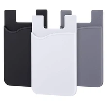 Держатель для карт, смешанные цвета, клейкая наклейка, ID, кредитная карта, кошелек, Карманный чехол, универсальный, совместимый для смартфонов, iPh