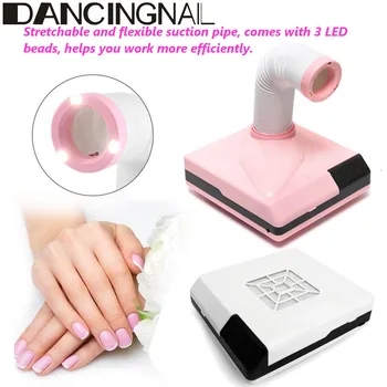 

360° Rotation 60W Nail Art Dust Collector Suction Cleaner Manicure Salon Machine