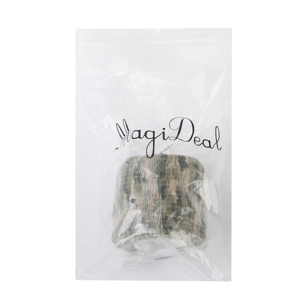 Adhesive Camouflage Wrap Rifle Hunting Tape Waterproof Camo Stealth Tape - Woodland Camo