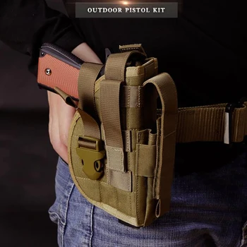 

Tactical Gun Belt Holster Medium To Large Pistol Gun Holster Right Hand Military Guns Adjustable Waist Holsters