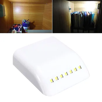 

25# Led Light Sensor Night Lamp Inner Hinge Cabinet Wall Lamp Wardrobe Cupboard Drawer Closet Bedroom Wall Battery Powered