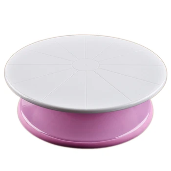 

29Cm Plastic Cake Turntable Rotating Cake Decorating Anti-Skid Round Cake Stand Cake Rotary Table Easy To Store Detachable Bakin