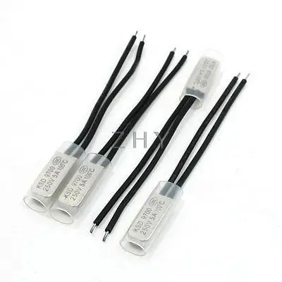 

100C Bimetal Temperature Sensor Controller Thermal Protector N/C 4 Pcs 250V 5A
