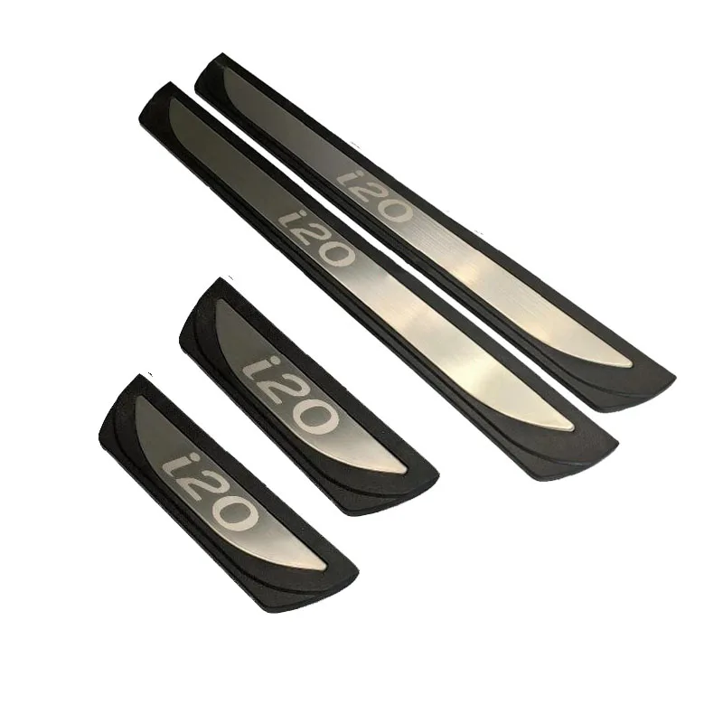 

Car Styling Sticker For Hyundai Elite I20 Door Sill Protector Protection Scuff Plate Auto Accessories 2015 2016 2017 2018 4pcs