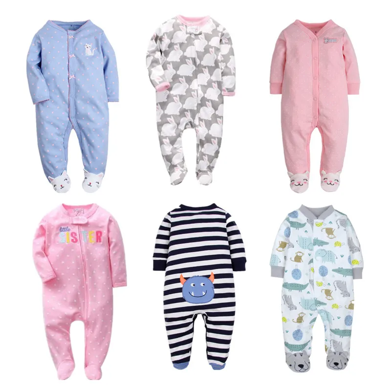 Orangemom Brand summer spring Baby Romper Long Sleeves 100% Cotton Baby Pajamas Cartoon Printed Newborn Baby Girls Boys Clothes Orangemom Brand summer spring Baby Romper Long Sleeves 100% Cotton Baby Pajamas Cartoon Printed Newborn Baby Girls Boys Clothes